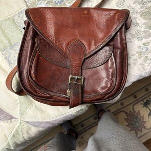 Vintage Satchel and Fable Leather Crossbody Bag